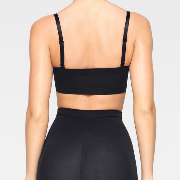NWT Skims Sheer Sculpt Bandeau Onyx M - Picture 2 of 7